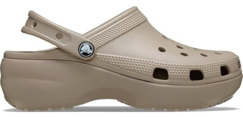 Crocs Women's Classic Platform Clog 37-38 EU Taupe