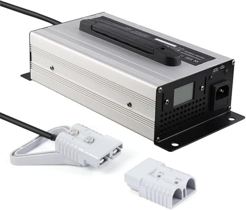 Chargeur de Batterie de Chariot élévateur 48v 20a avec Prise Anderson Charge de ruissellement pour Chariot élévateur/transpalette/épurateur/Chariot de Golf (175A)