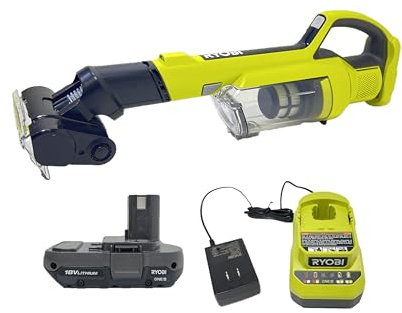 RYOBI Aspiradora de mano inalámbrica PCL700B de 18 voltios con kit de cepillo eléctrico