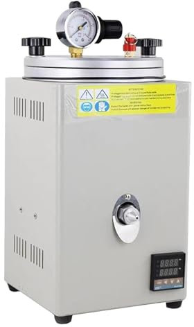 BOOZXCV Pump Injection Wax Machine,Wax Casting Machine for Jewellery with Pressure Gauge and Pump Handle,Adjustable Temperature 0-100℃ Wax Melting Machine