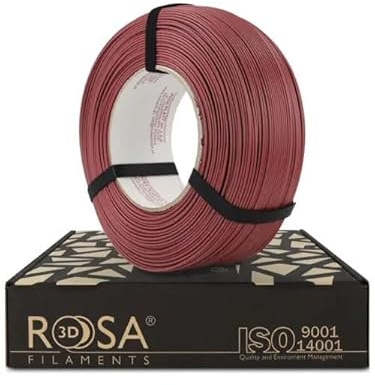 ROSA3D PLA CF Filament 1.75 mm für 3D Drucker, PLA Filament mit Carbon Fiber, Refill 1 kg Hibiskus Rosa Matt