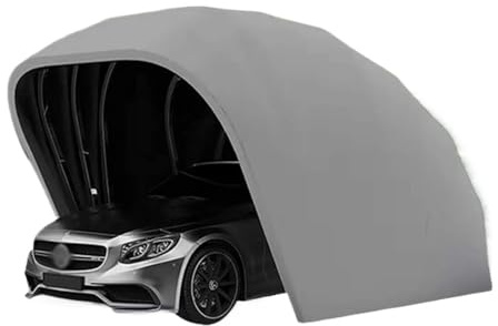 Cochera móvil con control remoto totalmente automático, tienda de campaña portátil plegable, cubierta de coche antinieve para coches, SUV, camiones, protección de vehículos al aire libre