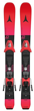 ATOMIC REDSTER J2 70-90 + C 5 GW Kinder Ski 25/26 rot | Kindgerechte Bauweise, sichere Bindung, robuste Materialien, spielerischer Fahrspaß für Kinder