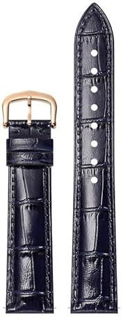 sooponu Uhrenarmband Aus Echtem Leder Für Cartier Tank Santos Dumont(Dark bluer,18mm)
