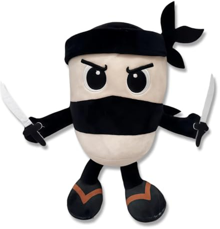 QIANSSE Italian Brainrot Plush, Funny Tung Tung Sahur Soft Steal a Brainrot Plushie for Collectors Kids Brainrot Toys Home Decor