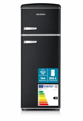 Severin RKG 8949 - Frigorifero/congelatore retrò a doppia porta