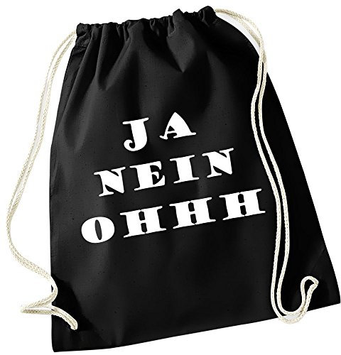 JA-NEIN-OHH ! Gymbag schwarz-weiss