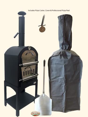 FORNO BUONO® NAPOLI OUTDOOR WOOD-FIRED/CHARCOAL FIRED PIZZA OVEN INCLUDES DELUXE COVER & PIZZA PADDLE