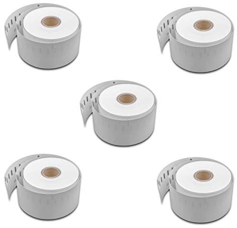 vhbw Set 5x Etiketten-Rolle 51mm x 89mm Ersatz für Dymo S0929100 für Etiketten-Drucker