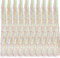 Oblique Unique® 10x Lametta Glänzend 100cm für Weihnachtsbaum Baumschmuck Weihnachtsdeko Weihnachten Party Feier Deko Silber Gold Weiß Schwarz Pink Lila Blau Grün - Farbe Wählbar (Weiss)