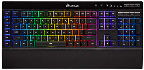 Corsair K57 RGB Wireless Gaming Keyboard - < 1ms Response Time with Slipstream Wireless - Connection with USB Dongle, Bluetooth or Wired - Individually Backlit RGB Keys, Black