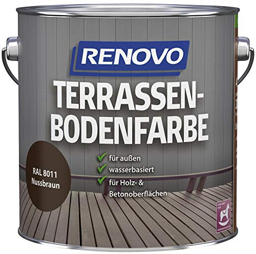 RENOVO - Terrassebodenfarbe RAL 8011 nussbraun - 4,0 L