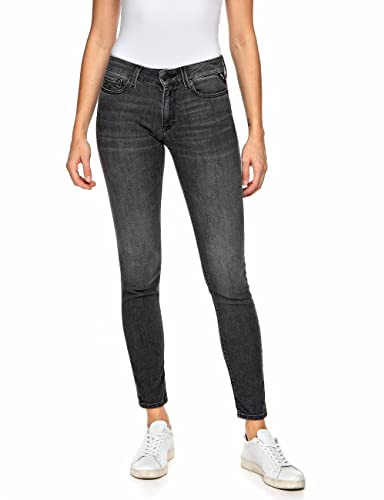 Replay Damen Jeans New Luz Skinny-Fit mit Power Stretch