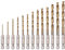 Saipor 13 Stück Spiralbohrer Titanium Coated HSS Spiralbohrer Set 1/4 Sechskantschaft Bohrer Set für Akkuschrauber (1,5-6,5mm)