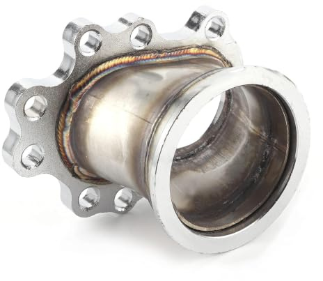 Turbo Adapter Flansch,Yctze 3in 8 Schrauben V-Band Turbo Outlet Downpipe Turbo Adapter Flansch Ersatz für T25 T28 GT25 GT28