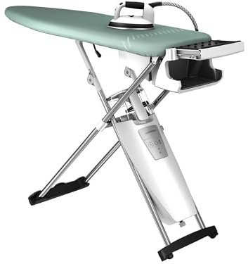 Laurastar S Pure Plus Sistema de planchado, Vapor Higiénico Elimina el 99,9% de Bacterias y Ácaros, Mesa Activa, Ruedas, Depósito Desmontable