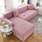 QHDXL Sofabezug 3Sitzer Rosa Kunstblätter Sofa überzug L Form Couchbezug Stretch Sofahusse Sofa Bezug Stretchy Sofabezüge Set Sofaüberwurf (190-230cm)