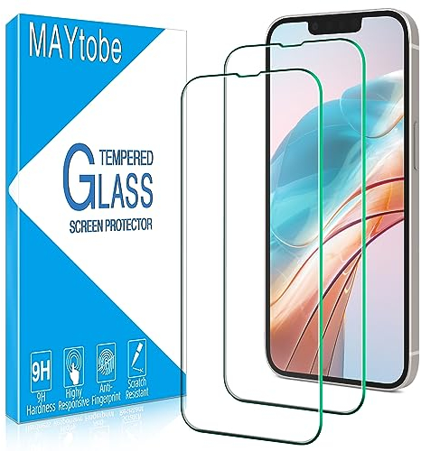 MAYtobe 2 Pièces Verre Trempé pour Apple iPhone 13 Mini 5,4 Pouces, Film Protection écran Sans Bulles, Dureté 9H, Anti-Rayures, Anti-Empreinte, Haut Définition Vitre Protection