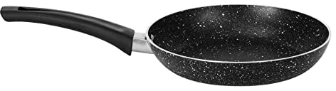 Bartan 22cm Super Frying Pan, 3-Ply Marble Non-Stick Coating, Aluminium, Suitable for Induction Cookers/Stoves, Cool-Touch Bakelite Handle