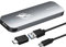 Dogfish SSD Esterno Portatile 256gb Ngff Metallo Grigio USB 3.1 tipo-C Mini Traspirante Esterno Solid State Drive per Mac/Windows/Android/Linux