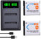 PowerTrust 2Pcs NP-BN1 Akku und Ladegerät für Sony DSC-W800 DSC-W830 DSC-QX100 DSC-TX30 DSC-QX10 DSC-TF1 DSC-TX20 DSC-TX66 DSC-TX200 DSC-WX150