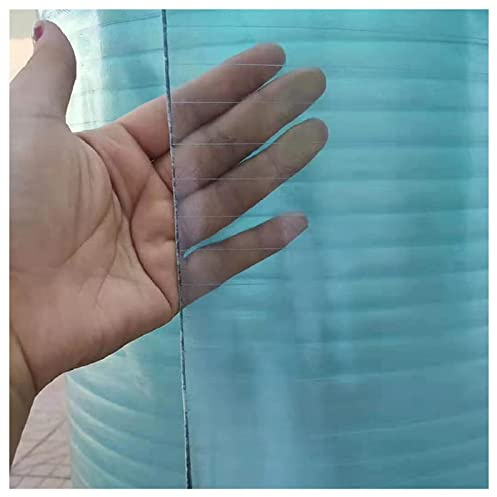Clear Acrylic Plastic Sheet Polycarbonate Roofing Sheet, Roofing Cladding FRP Daylighting Plate Impact Resistance 1mm Glassfiber Panel Steel Structure Sunroom Canopy Rainproof And Insulated(1.5x18m)