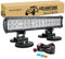 SKYWORLD LED Scheinwerfer Offroad 38cm 90W LED Arbeitsscheinwerfer mit 12V Kabelbaum, Starke Magnet halterungen für SUV ATV UTE Traktor LKW PKW 4x4 Auto Fahrzeuge, 6000K Weiß Arbeitslicht