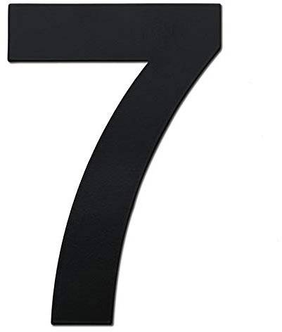 nanlyiau Numero Maison 4in/10.2cm Numéro de Maison Moderne NOIR- Acier inoxydable brossé fait de solides 304.Aspect flottant(black 4in7)