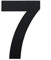 Nanlyiau House Number - 4in/10.2cm Black Stainless Steel Floating Appearance
