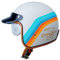 Mezzo Casco Moto Vintage Tedesco Casco A Faccia Aperta Retrò Omologato ECE Donna Uomo Adulto Casco A Scodella Con Visiera Parasole Estivo Jet Casco Da Motociclista 2,M