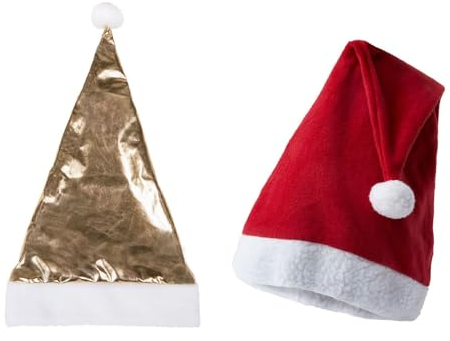netproshop Weihnachtsmütze Festliche Helmkappe für den Reithelm Rot-Weiss Gold-Weiss One Size, Groesse:One Size, Farbe:Gold