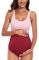 EastElegant Maillot de bain une pièce de maternité à découpes Ploka à pois, Rose + rouge, Taille S