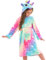 Accappatoio Unicorno per Bambina Morbidi Vestaglie in Pile con Cappuccio per Ragazze (Rosa/Blu, 8-9 anni)
