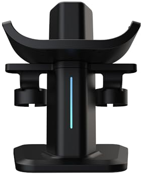 HMHAMA VR Headset Ladestation Kompatibel mit Meta Quest 3/Vision Pro, VR Headset und Controller Display Dock Stand Halter Storage Base