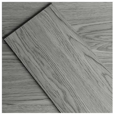 GreenFullHouse Vinylboden Planken selbstklebende Bodenplanken neue gewaschene graue Holz-Effekt 2.0mm 18pcs Vinyl Bodenbelag Planken für Küche Flure Bodenplanken (2.51m², Neu Gewaschenes Grau)