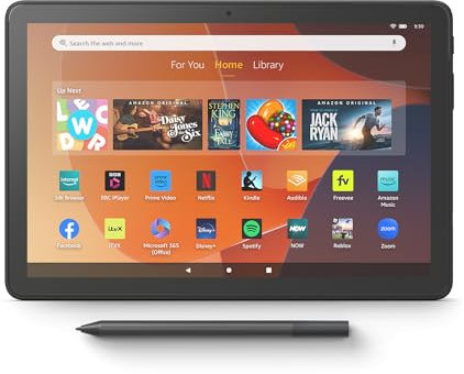 Amazon Fire HD 10 tablet, 64 GB, Black (2023 release) + Made for Amazon Stylus Pen