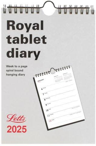 Letts of London 2025 Royal Tablet Weekly Diary - A5