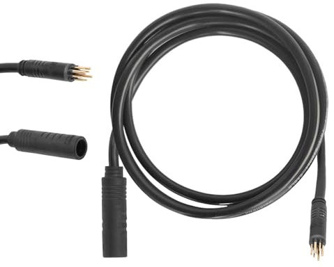 9 Pin E-Bike Motor Extension Cable, Waterproof Wheel Motor Extension Cable for Electric Bike and Escooter Female to Male Electric Bike Wire E-Bike Cable Conversion Kit, 1.5 x 600mm