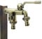 Doppel Wasserhahn Garten Messing Aussenwasserhahn Frostsicher 1/2 Zoll Gardena Adapter Wasserhahn Doppelter Kugelhahn Außenhahn,Bronze