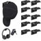 10 Stück cap halterung wand,cap halter,basecap halterung wand,cap aufhänger,cap holder,huthalter wand,schwarz