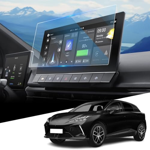 WEIPIN 10.25 Navigation Tempered Glass Schutzfolie für M-G 4 EV MG4 Electric 2022-2025 Navigation Schutzfolie, GPS Navi Displayschutzfolie aus gehärtetem Glas 9H Kratzfest Anti-Fingerabdruck