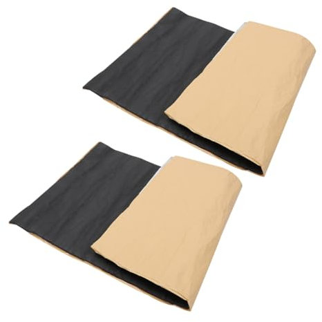 iplusmile 2 Pièces Coton D'isolation Phonique Coussin De Panneau Insonorisé Matériau D'insonorisation Automobile Mousses Insonorisantes Panneau Insonorisant Black Caoutchouc Coton