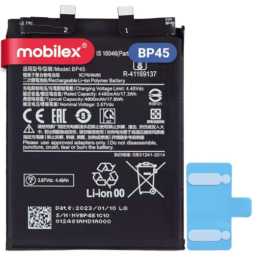 MOBILEX® Interner Akku für Xiaomi 12 Pro / 12S Pro 5G (BP45), Ersatz, 4600 mAh, OEM, Originalkapazität