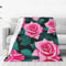 Ultraweiche Micro-Fleece-Decke mit roten Rosen – gemütlich und leicht