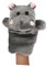 ibasenice 1 Stück Plüsch Handpuppe puppentrage Puppenspielzeug und Zubehör Nilpferd-Marionette Marionette Plüsch Stofftier Nilpferd Geschichte Marionetten Tierpuppen Stütze Dark Grey