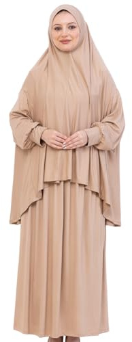 Prien Weich Gebetskleidung Für Frauen, Muslim Abaya Hijab Kleid Damen, Türkisch Viskose Islamische Kleider, Muslimische Kopftuch, Burka, Khimar, Jilbab Für Ramadan, Hajj