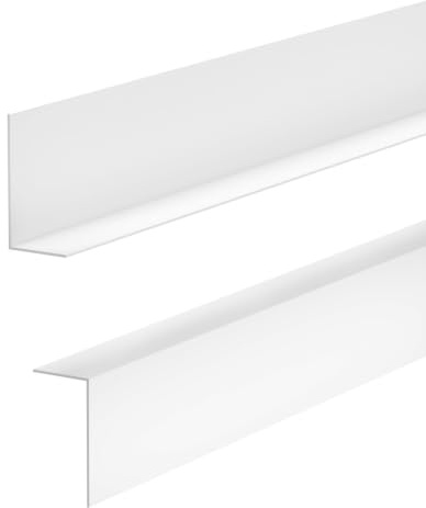 Quest Sockelleiste Hart-PVC 35x18 mm L-Form - Weiß, 200 cm | Moderne Fußleiste und Bodenleiste im Loft-Stil, schlagfest & abriebfest, feuchtigkeits- & UV-beständig, für Innenräume