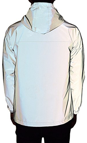 TR Vollreflektierende Damen-Fahrradjacke, GRAU, XL
