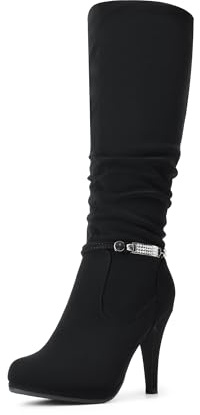 DREAM PAIRS Women's Knee-High Boots - Classic Comfort,Size 9,Black,SARAH
