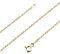 Avesano Ankerkette vergoldet 925 Silber (1 mm) goldene Damen Halskette Gold Kette (70 cm) 101021-570
